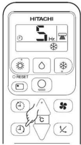 HITACHI RAS-14AH1 - ON TIME setting - 3