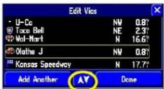 GARMIN StreetPilot 2620 - Deleting Via Points - 1
