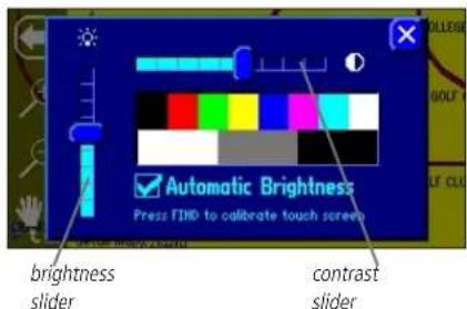 GARMIN StreetPilot 2620 - Adjusting Backlight/Contrast - 2