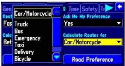 GARMIN StreetPilot 2620 - Customizing Route Settings - 1