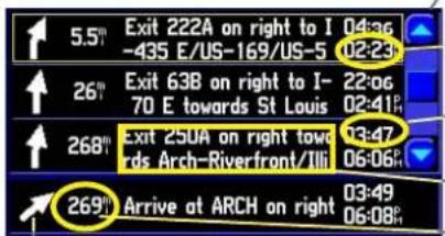 GARMIN StreetPilot 2620 - Current Route Page - 1