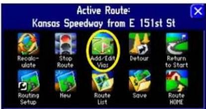GARMIN StreetPilot 2620 - Creating Routes - 1