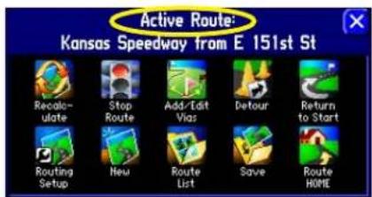 GARMIN StreetPilot 2620 - Creating Routes - 1