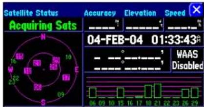 GARMIN StreetPilot 2620 - GPS Info Page - 1