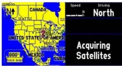 GARMIN StreetPilot 2620 - Viewing the Map Page for the First Time - 1