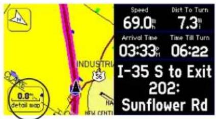 GARMIN StreetPilot 2620 - Map Pages in Driving and Routing Mode - 3
