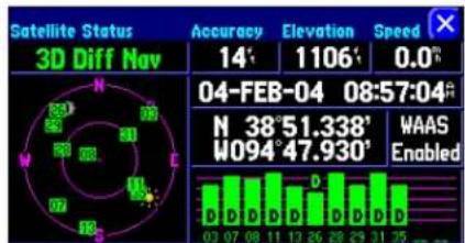 GARMIN StreetPilot 2620 - GPS Info Page - 1