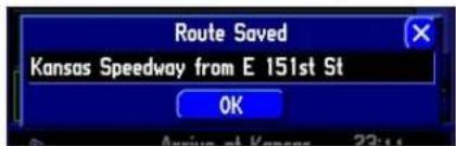 GARMIN StreetPilot 2620 - Saving a Route - 1