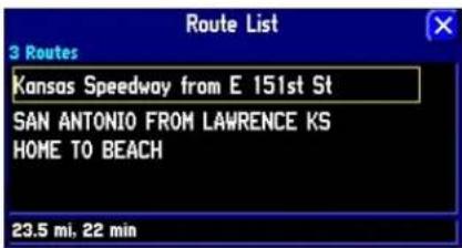 GARMIN StreetPilot 2620 - Creating Routes - 1