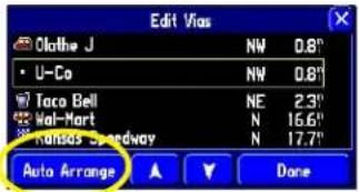 GARMIN StreetPilot 2620 - Deleting Via Points - 3