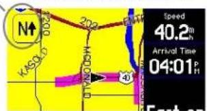 GARMIN StreetPilot 2620 - 'North Up' versus 'Track Up' - 2
