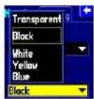 GARMIN StreetPilot 2620 - To change the data tab color: - 1