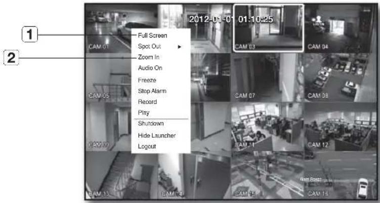 2012-01-01 01:10:25 Full Screen Spot Out Zoom In Audio On Freeze Stop Alarm Record Play Shutdown Hide Launcher Logout