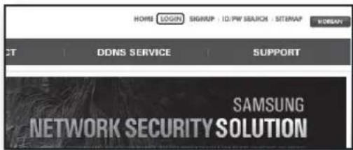 HOME LOGIN SIGNORE ID: PWI SEARCH SITEMAP HORSEAN CT DDNS SERVICE SUPPORT SAMSUNG NETWORK SECURITY SOLUTION