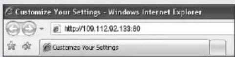 Customize Your Settings - Windows Internet Explorer http://109.112.92.133.80 Customize Your Settings