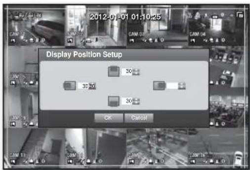 2012-01-01 01:10:25 Display Position Setup 30 30 30 30 OK Cancel