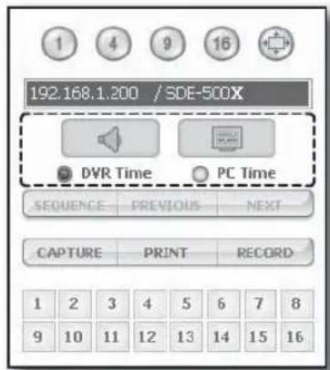 192.168.1.200 / SDE-500X DVR Time PC Time SEQUENCE PREVIOUS NEXT CAPTURE PRINT RECORD 1 2 3 4 5 6 7 8 9 10 11 12 13 14 15 16