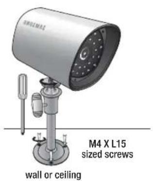 M4 X L15 sized screws wall or ceiling