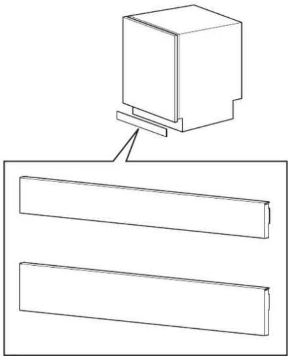 Atag VA6611NT - Step 7. Attaching the toe kick (if applicable) - 1