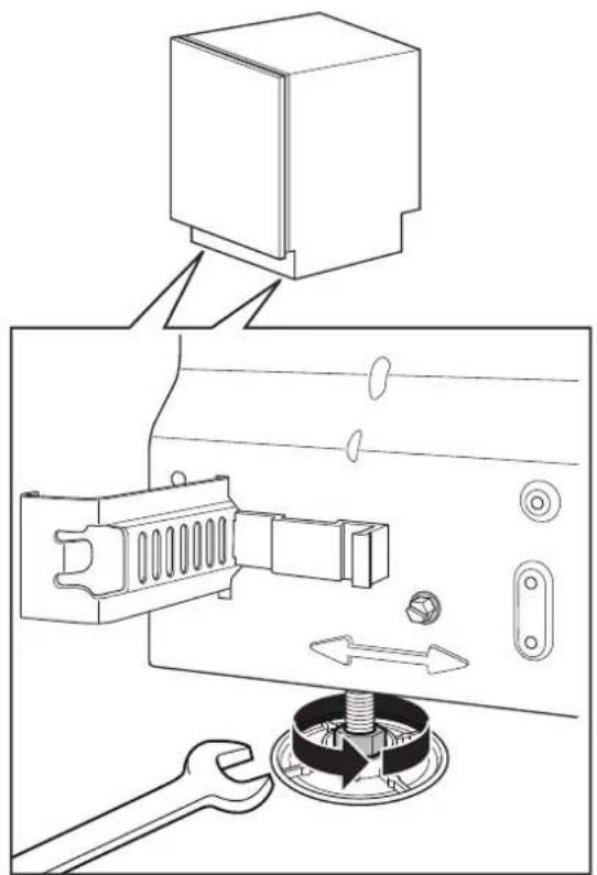 Atag VA6611NT - Securing the dishwasher - 2