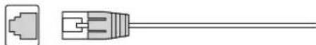 TOSHIBA 55VX700U - Standard/Crossover LAN cable - 1