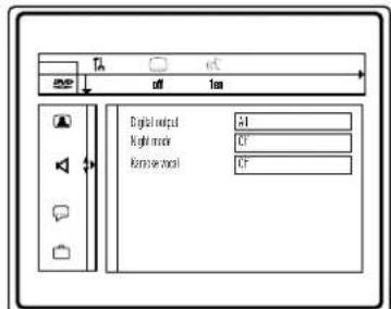 1A off 1am Digital output 51 Night mode 0F Kamp speed 0F