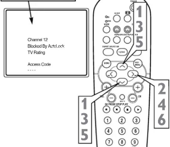 Channel 12 Blocked By AutoLock TV Rating Access Code 1 3 5 2 4 6 1 3 5 1 2 3 4 5 6 7 8 9