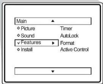Main Picture Timer Sound AutoLock Features Format Install Active Control