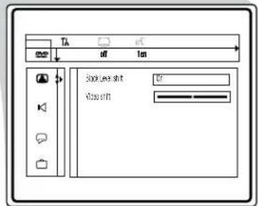 TA off 1m Back menu shift 0% Close shift