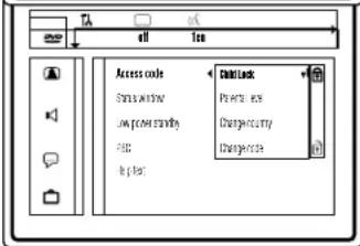Access code Create Back Start window Practice box Low power standby Change county FBS Changecode Up list