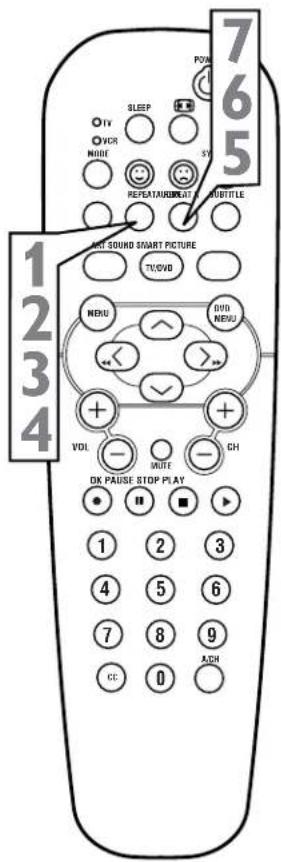 765 1234 INT SOUND SMART PICTURE TUSVD MENU DIN MENU VOL MUTE GH OK PAUSE STOP PLAY CC 0 7 6 5 1 2 3 4 5 6 7 8 9 ADH