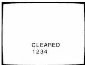 CLEARED 1234