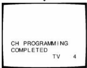 CH PROGRAMMING COMPLETED TV 4