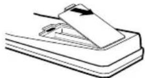 SANSUI SLED2280A - HOW TO INSTALL BATTERIES - 1