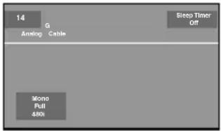 14 Analog Cable Mono Full 480K Sleep Timer Off
