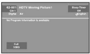 62-DQ1 Ctrl-1 Digital Air HDTV Moving Picture1 Sleep Timer Off English No Program Information is available Full 1000t