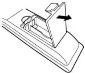 SANSUI HDLCD2612A - HOW TO INSTALL BATTERIES - 1