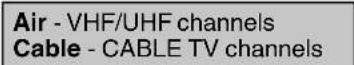 SANSUI HDLCD2612A - Air/Cable selection - 1
