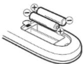 SANSUI DTV1900 - HOW TO INSTALL BATTERIES - 2