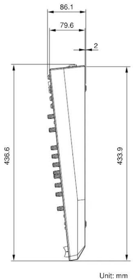 86.1 79.6 2 436.6 433.9 Unit: mm
