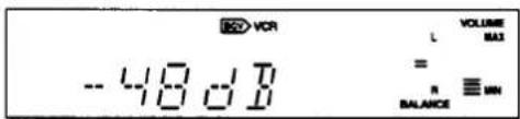 VCR --48.0Ω L = R BALANCE VOLUME BAS ≡ MN