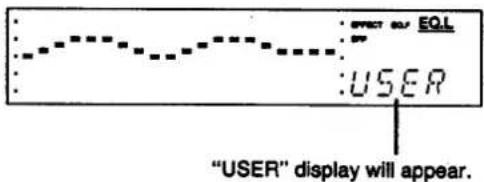 EQL :USER "USER" display will appear.