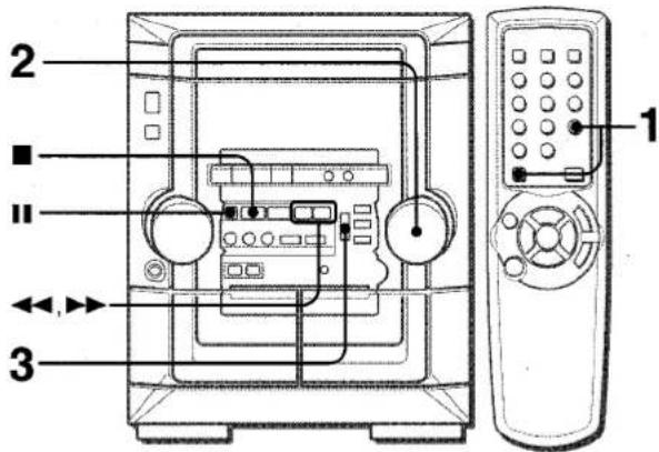 AIWA NSX-AJ24 - SETTING THE CLOCK - 1