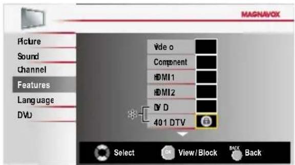 MAGNAVOX 26MD311B - Channel Lock - 1