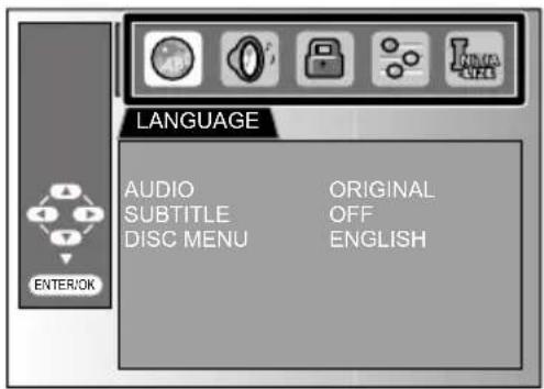 MAGNAVOX 26MD311B - Settings are only effective when the unit is in DVD mode and any discs should not be played back. - 1