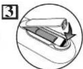 SYLVANIA 6727DG - INSTALLING THE BATTERIES - 3