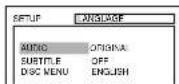 SYLVANIA 6727DG - LANGUAGE SETTING - 1