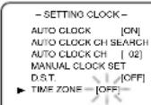 SYLVANIA 6727DG - TIME ZONE - 2