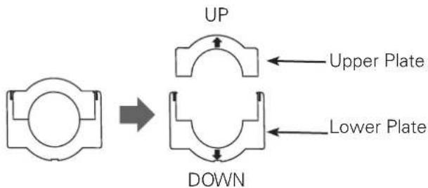 UP Upper Plate DOWN Lower Plate