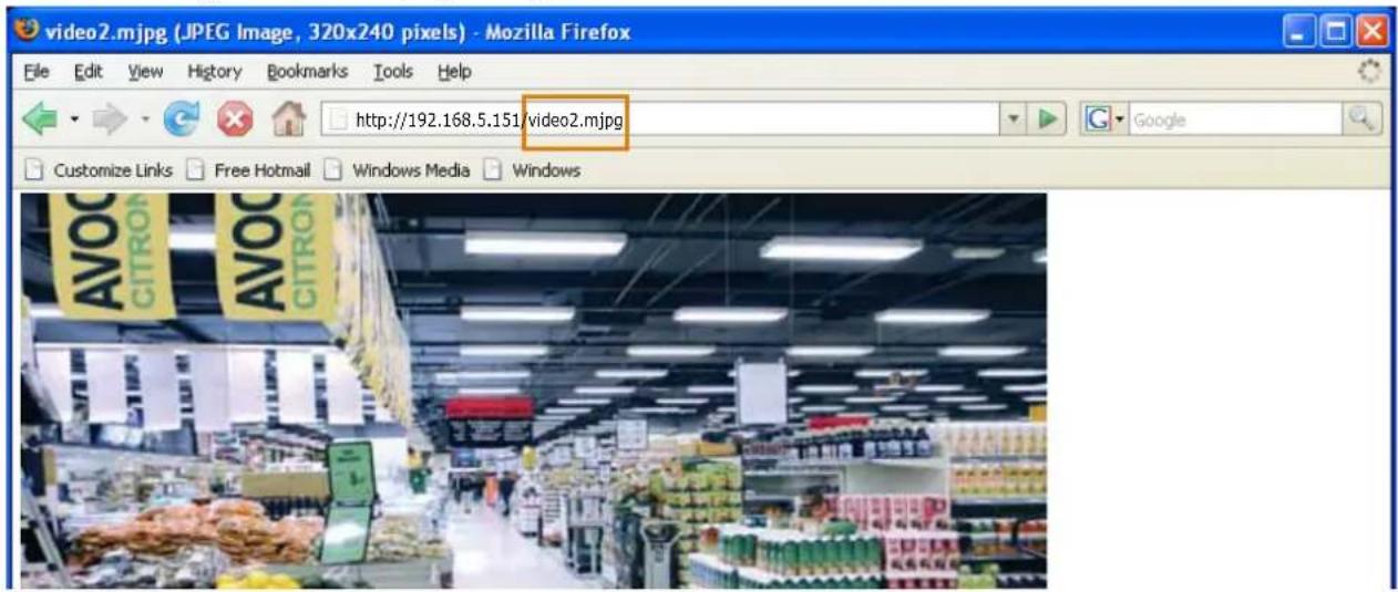 video2.mjpg (JPEG Image, 320x240 pixels) - Mozilla Firefox File Edit View History Bookmarks Tools Help http://192.168.5.151/video2.mjpg Customize Links Free Hotmail Windows Media Windows